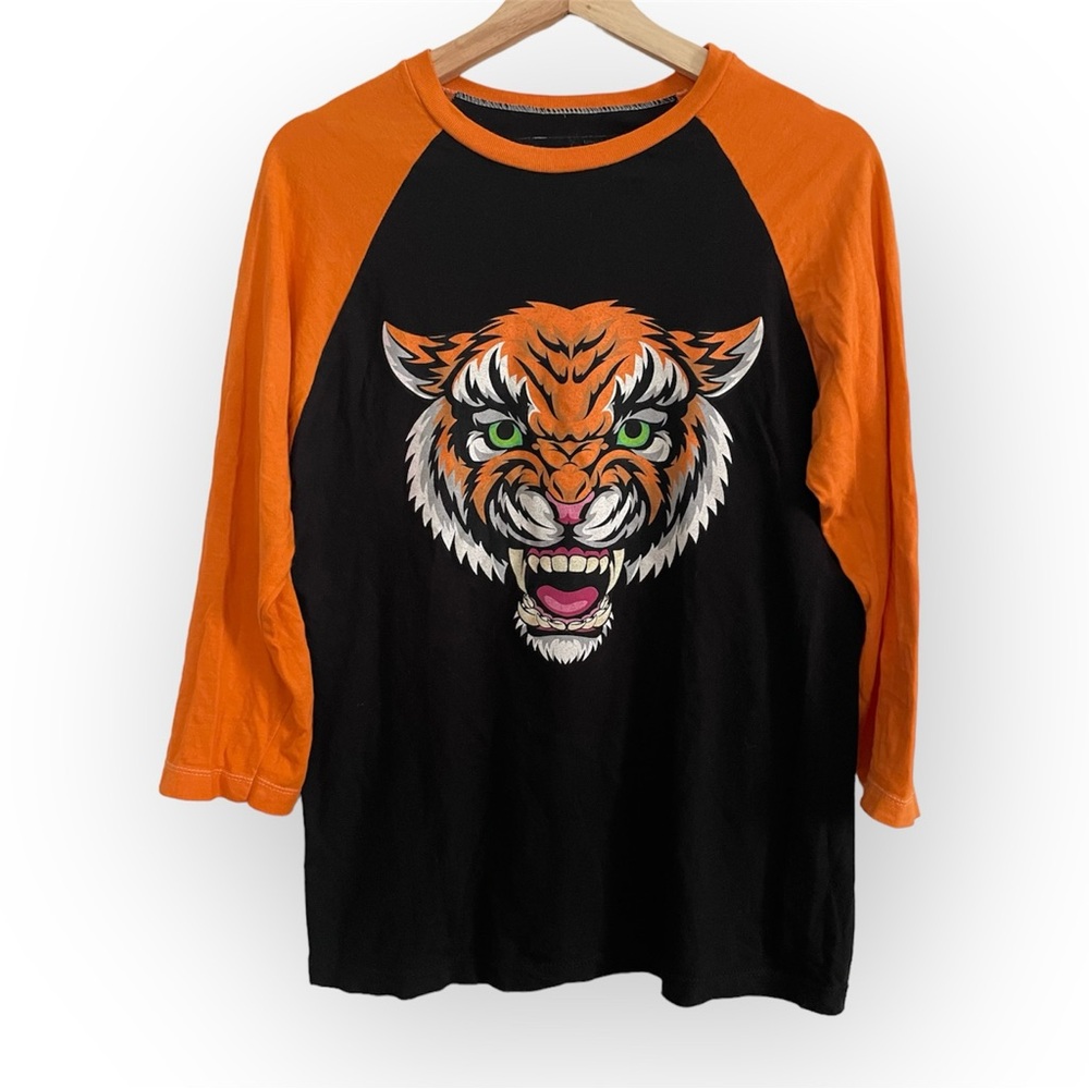 MANDY Tiger Baseball T Shirt Size US Small